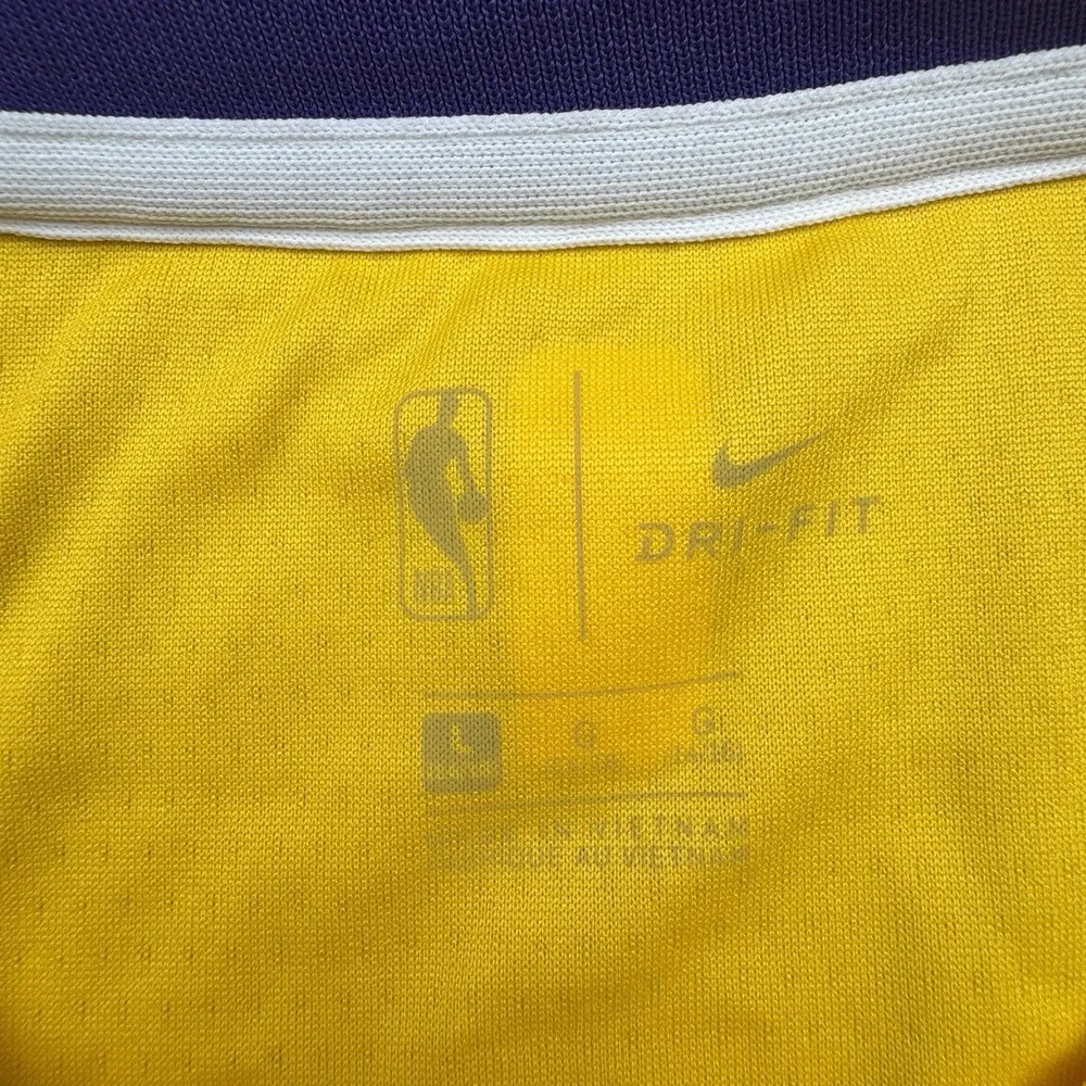 Nike‎ Lakers Jersey Lebron James #23 Youth Large L Los Angeles Swingman Dri-Fit